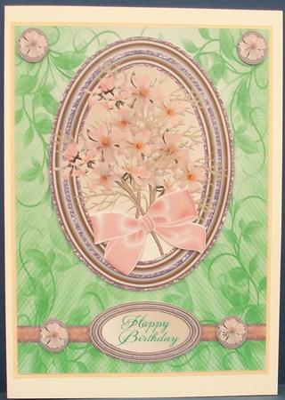 Peachy Floral Profusion with Love Special Day Birthday by Cheryl French
