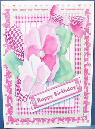 Lovely Pansys in Pink by Cheryl French