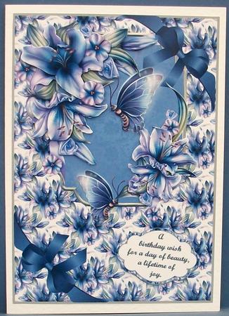 Beautiful Lillies and Butterflies by Cheryl French
