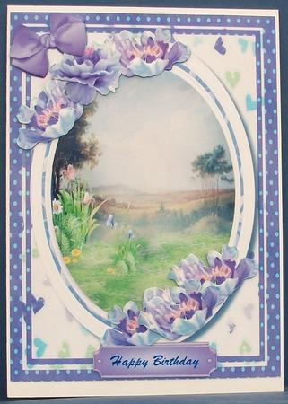Lovely Country Scene with Tulips by Cheryl French