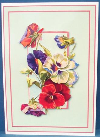 Pansies Quick Card by Cheryl French