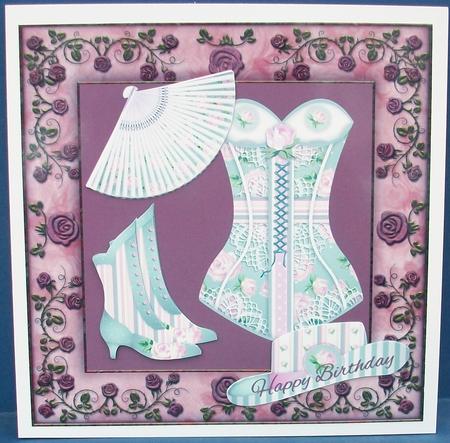 Victorian Closet in Pink Rose Frame by Cheryl French