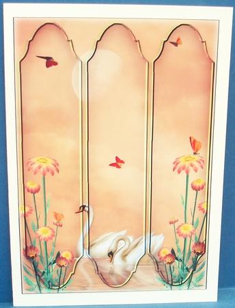 Swansong Tri-panel Card Topper by Cheryl French