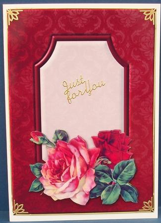 Watercolour Roses Quick Card by Cheryl French