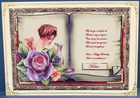 Vintage Book with a Rose and a Story by Cheryl French