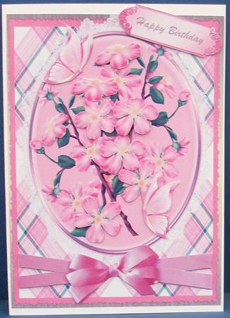 Beautiful Apple Blossom and Butterflys by Cheryl French