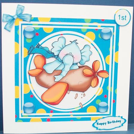 Peanuts the Elephant Flying by Cheryl French