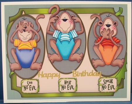 The Three Wise Monkeys by Cheryl French