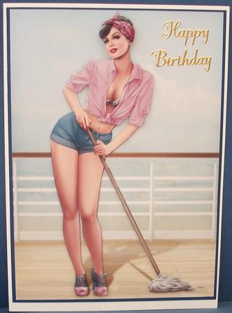 1950's Pin Up Girl Alice May (pink) by Cheryl French