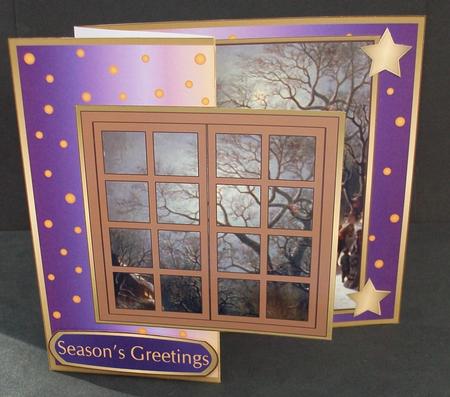 Christmas Scene and Window Fold Back 8 by Cheryl French