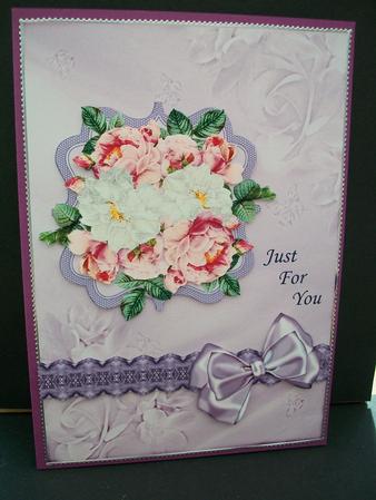 Bouquet of Roses on Lace 1 by Cheryl French