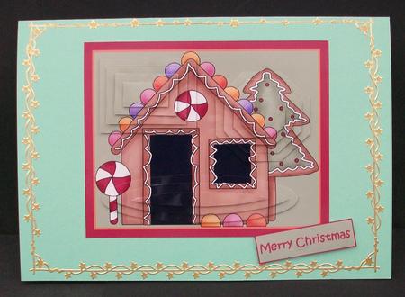 Gingerbread House Multi Pyramid by Cheryl French
