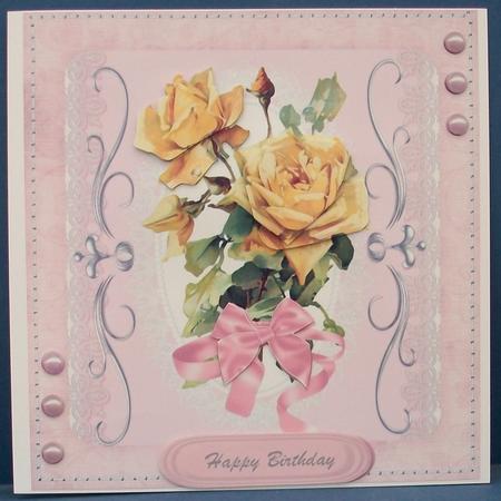 Beautiful Yellow Victorian Roses by Cheryl French