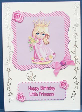 Little Princess Decoupage Card by Cheryl French