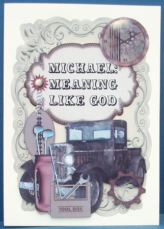 Name & Meaning Card - Michael by Cheryl French