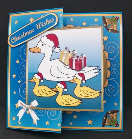 Christmas Ducks Fold Back by Cheryl French