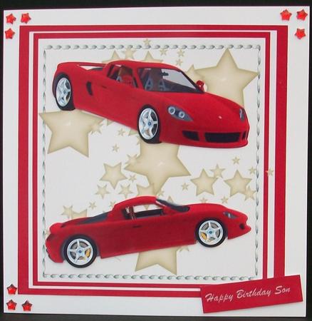 Lovely Red Sports Car by Cheryl French