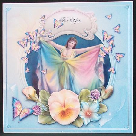 Butterfly Goddess & Summer Flowers by Cheryl French