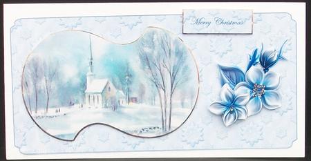 Vintage Church with Topper and Decoupage by Cheryl French