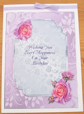 Lilac and Peach Roses by Cheryl French