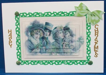Vintage Christmas People Pyramids by Cheryl French