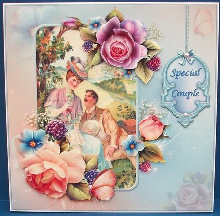 8x8 English Roses Anniversary Mini Kit by Cheryl French