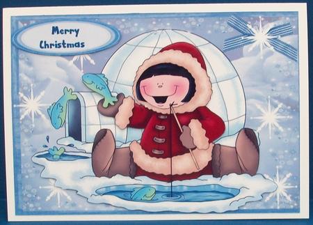 The Little Eskimo Boy Fishing by Cheryl French