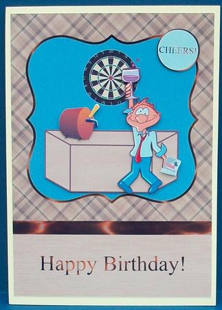 Cheers - Drunk Man Pub Card by Cheryl French