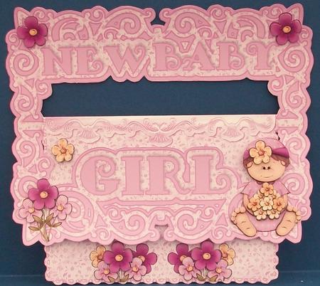 New Baby Girl Buckle Card Mini Kit by Cheryl French