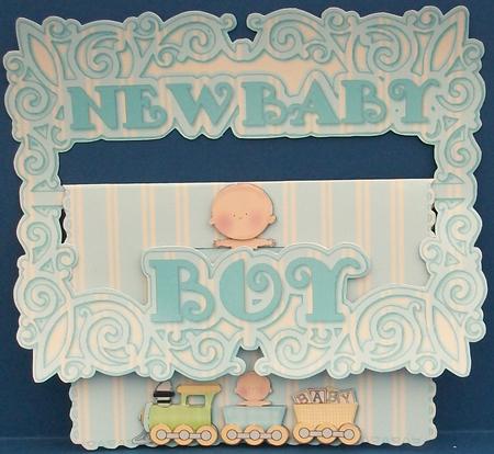 New Baby Boy Buckle Card Mini Kit by Cheryl French