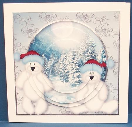 Polar Bear Scenic Pyramid Topper by Cheryl French