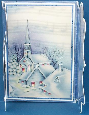Snow Pub Sign Silver Buckle Bracket Mini Card Kit by Cheryl French
