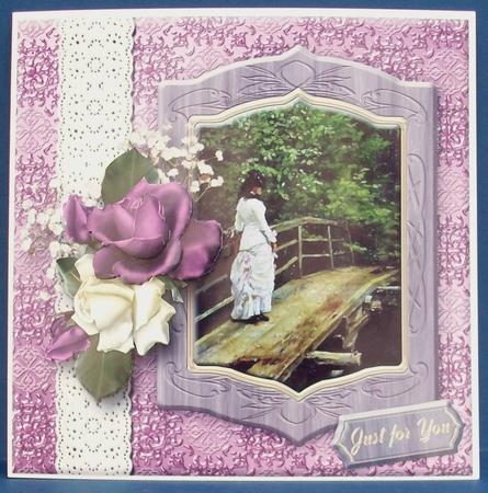 Lady on a Bridge Vintage Art Mini Kit by Cheryl French