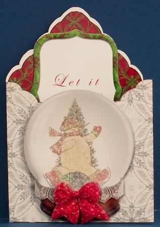 Let It Snow Envelope Card Kit & Envelope by Cheryl French