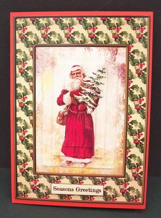 Santa Card Front by Cheryl French