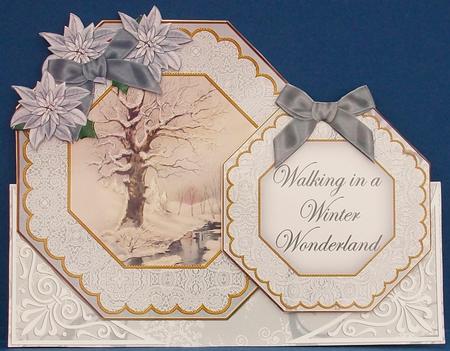 Snow Stream Winter Wonderland Double Octagon Card Kit by Cheryl French