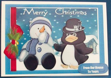 The Penquin and Snowman  by Cheryl French