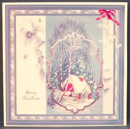 Christmas Lights at the Window Card, and Topper by Cheryl French