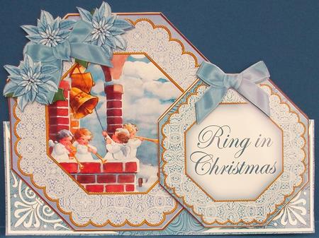 Bell Pulling Ring in Christmas Double Octagon Card Kit by Cheryl French