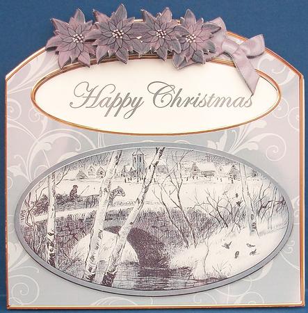 Christmas Travel Happy Christmas 3D Aperture Card Mini Kit by Cheryl French