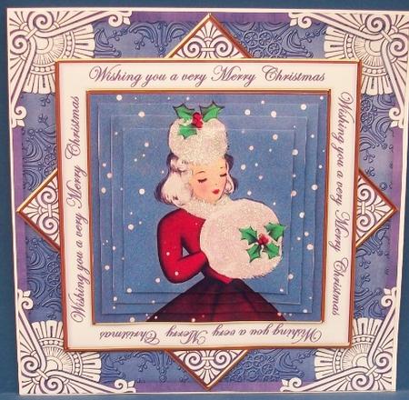 Winter Lady Wu Merry Christmas Diamond Megacoupage Cf Kit by Cheryl French