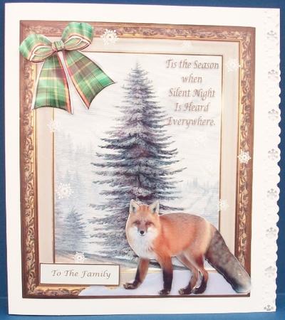 On a Wnter Day Card Topper & Decoupage by Cheryl French