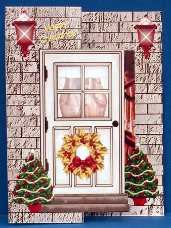 Children on the Stairs Foldback Card by Cheryl French