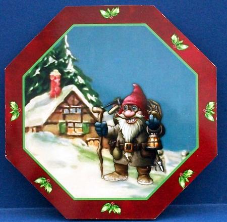 Xmas Octagonal Quick Card by Cheryl French