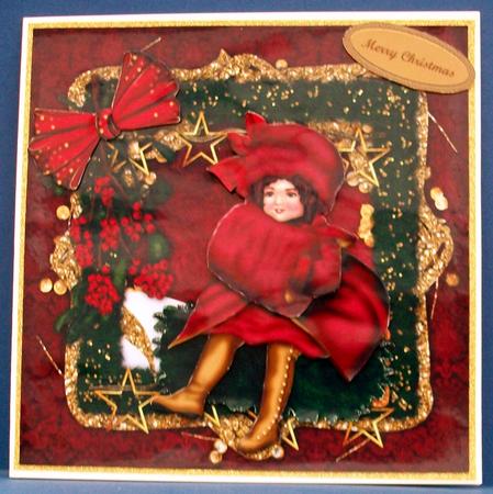 Vintage Christmas Girl Mini Kit by Cheryl French