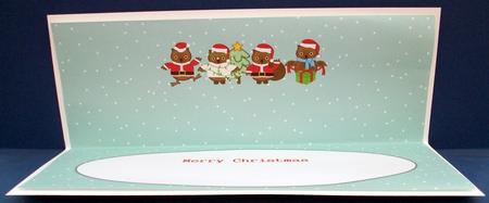 Christmas Owls Large Dl Insert by Cheryl French