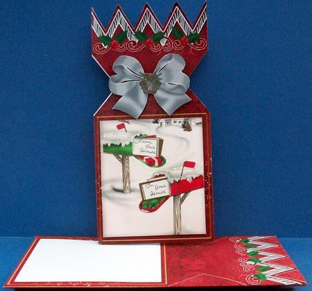 Red Post Boxes Cracker Card & Envelope Mini Kit by Cheryl French