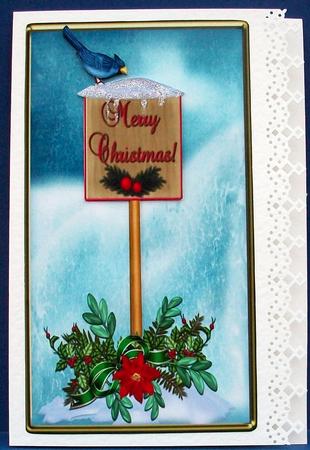 Lovely D.l Christmas Card and Incert . by Cheryl French