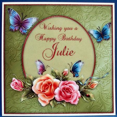 Rosy Roses Julie Happy Birthday 8x8 Mini Kit by Cheryl French