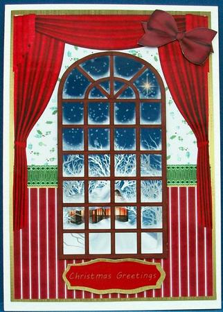 Winter Scene Through the Window  by Cheryl French